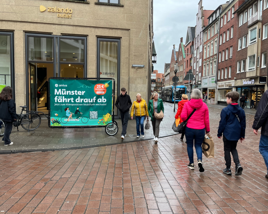 Fahrradwerbung Amiva Münster