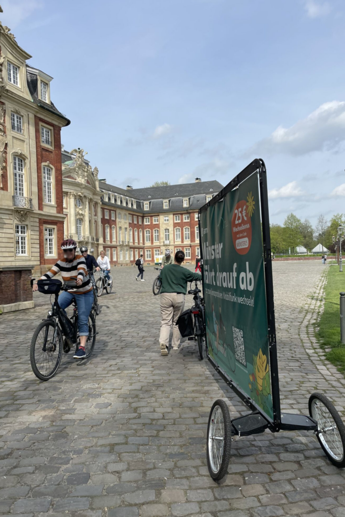 Fahrradwerbung im XXL-Format in Münster