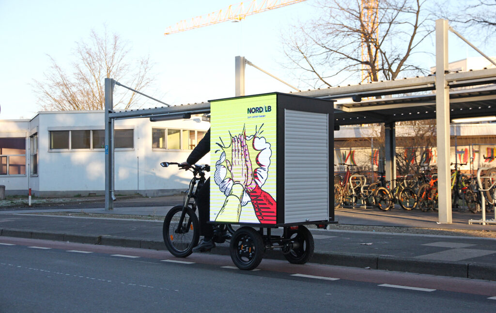 Das LED Bike hebt Fahrradwerbung in Hannover auf eine neue Stufe