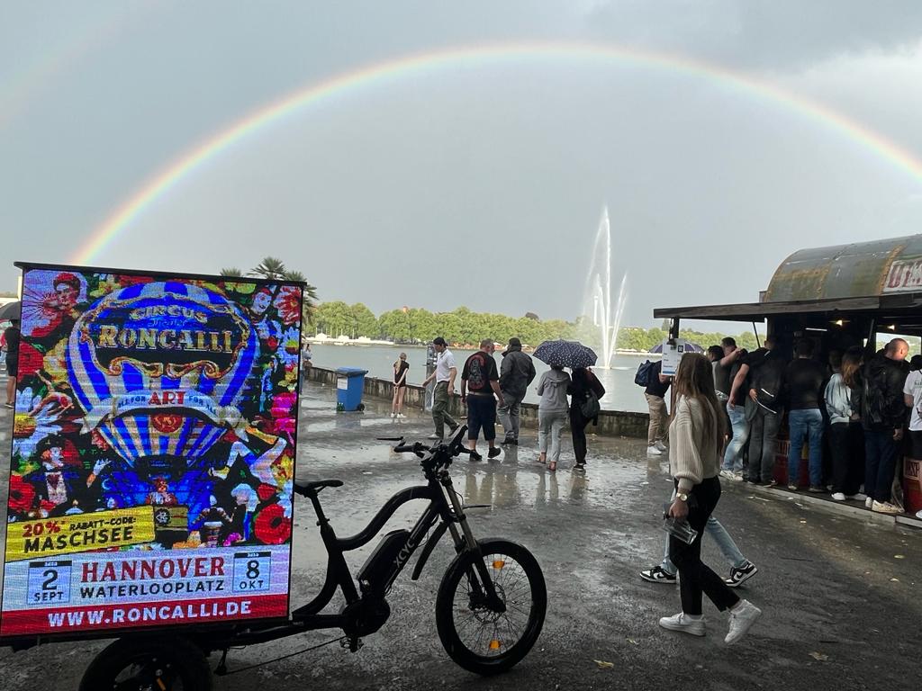 So schön kann Fahrradwerbung in Hannover sein