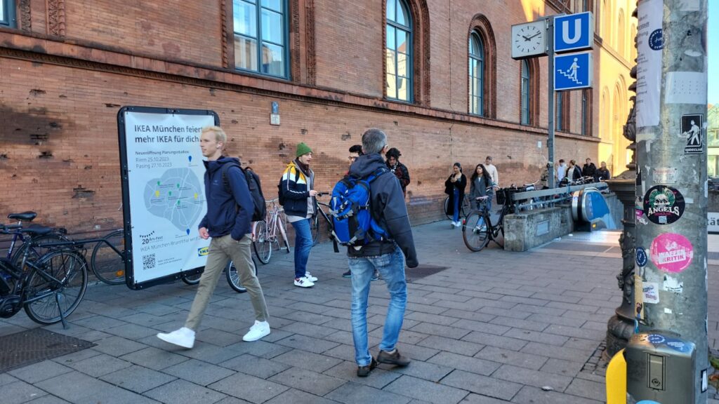 Fahrradwerbung kommt überall hin