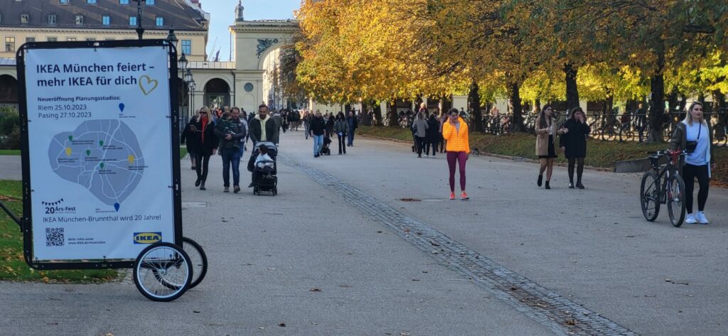 Fahrradwerbung als flexible OOH Möglichkeit