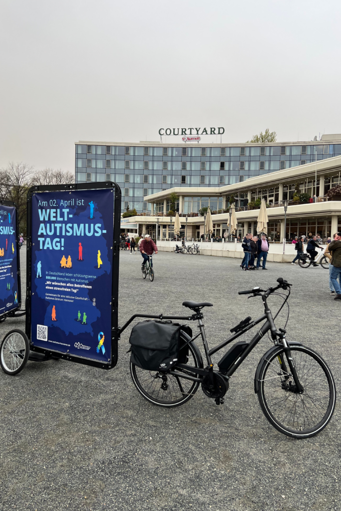 Best Case Fahrradwerbung direkt in der Innenstadt von Hannover